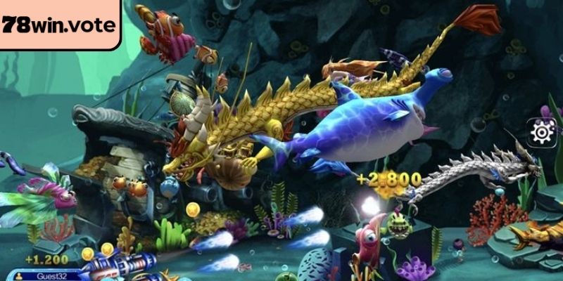 Giao diện đồ họa game Thợ săn rồng 78win sắc nét