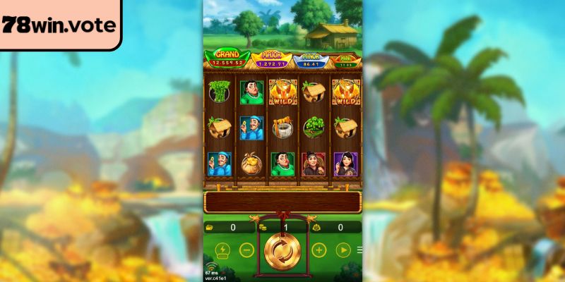Giao diện mang đậm màu sắc dân gian tại 78win