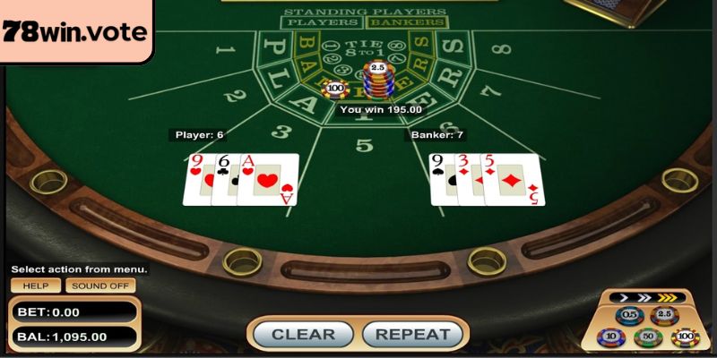 Luật rút bài trong game baccarat 78win rất chặt chẽ