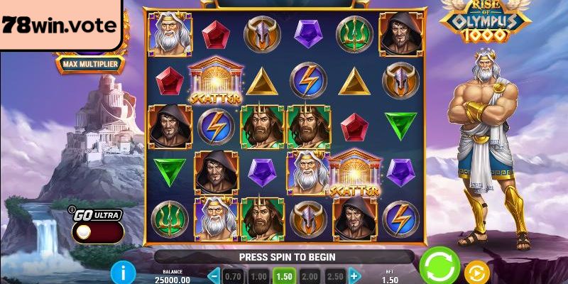 Thần Zeus kích hoạt hệ số nhân thưởng lớn tại nhà cái